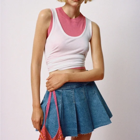 Mango Denim Mini Skirt - Picture 4 of 9